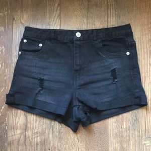 High Waist Denim Shorts